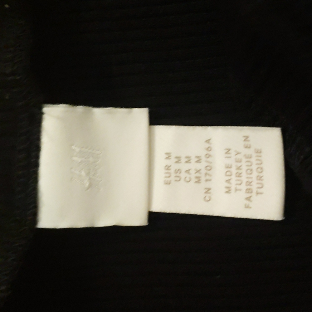 H&M Black Boat Neck Ribbed Top - Picture 2 of 4